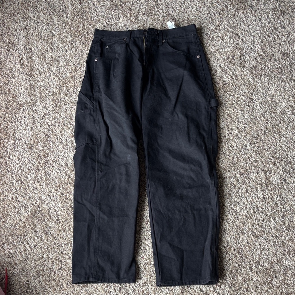 Dickies men’s black work pants, 30 x 30 loose fit